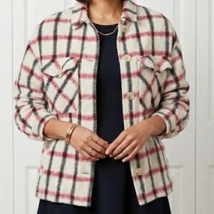 ZARA Plaid Lightweight Jacket – Italian Fabric – Size S